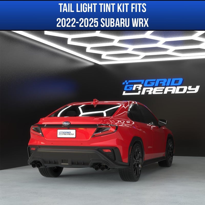 GRIDREADY Compatible with 2022-2025 Subaru WRX Tail Light Tint Kit precut Dark Black Smoke Overlays. Vinyl taillight Accessories - Image 5